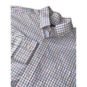 Vineyard Vines Classic Fit Murray Button‎ Up Shirt Mens Large Blue Pink Check